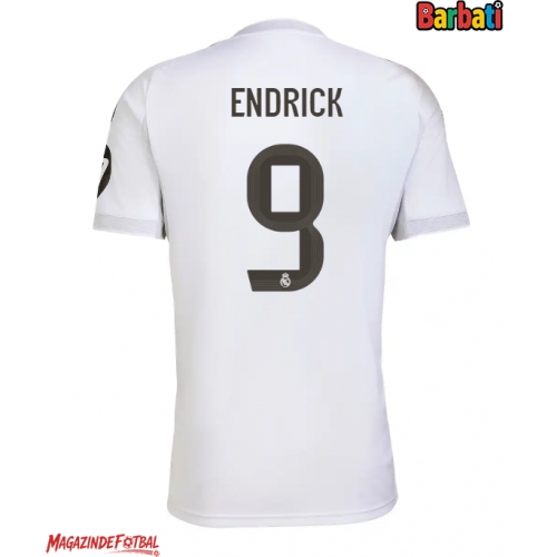 Real Madrid Endrick #9 Tricou Fotbal Replică 2025-26 Barbati Acasa Real Madrid Endrick #9 Tricou Fotbal Replică 2025-26 Barbati Acasa